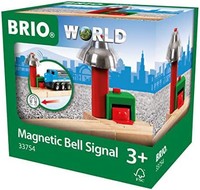 BRIO World - 33754 磁铃信号 | 3 岁及以上儿童玩具火车套装配件，绿色