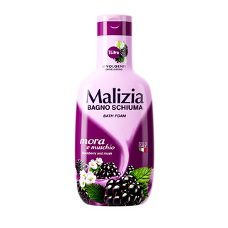 Malizia 玛莉吉亚 沐浴露套装 (白檀雪松香味1L+黑莓麝香香味1L)