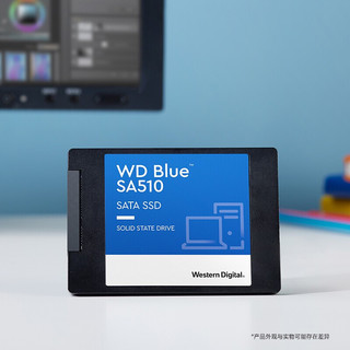 西部数据 WD） Blue系列-3D进阶高速读写版 蓝盘SATA3.0  笔记本台式机固态硬盘SSD 蓝盘 1T 12.7MM光驱托架