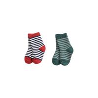 marc & janie 马克珍妮 男童短袜 TP210858 2双装 红绿条纹
