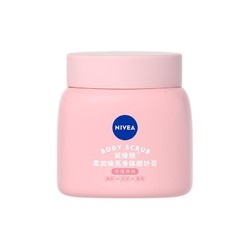 NIVEA 妮维雅 嫩肌豆蔻系列 柔润焕亮身体磨砂膏 玫瑰桃桃 30g