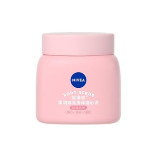 NIVEA 妮维雅 嫩肌豆蔻系列 柔润焕亮身体磨砂膏 玫瑰桃桃