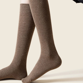 Caramella 焦糖玛奇朵 女士高筒袜套装 511823 3条装(咖啡+深灰+黑色)