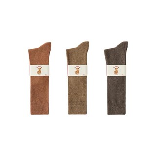 Caramella 焦糖玛奇朵 女士高筒袜套装 511823 3条装(焦糖+咖啡+奶咖)