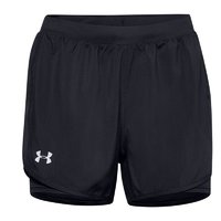 UNDER ARMOUR 安德玛 Fly By 2.0 女子运动短裤 1356200-001 黑色 M