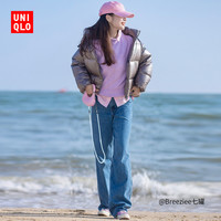 UNIQLO 优衣库 女士牛仔长裤 451193 蓝色 150/54A