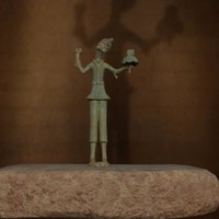 湖南博物馆 砖座舞蹈人物青铜俑 鲸探数字藏品