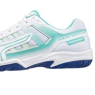 Mizuno 美津浓 Gate Sky Plus 2 中性羽毛球鞋 71GA224025 白蓝 44