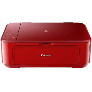 佳能(Canon)MG3680 喷墨打印机一体机 照片彩色打印双面打印机 喷墨一体机 打印 复印 扫描 手机无线WiFi 家用办公打印三合一 热情红 套餐四