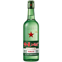 88VIP：RED STAR 红星 二锅头43度绿瓶500ml*12瓶整箱清香型固态纯粮发酵白酒口粮酒