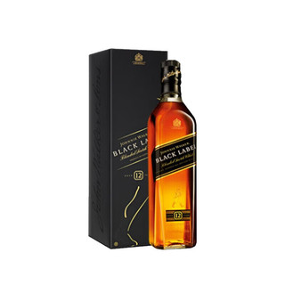 尊尼获加(Johnnie Walker)洋酒调配苏格兰威士忌 英国进口 黑方整箱700MLx12支