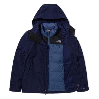 THE NORTH FACE 北面 男子三合一冲锋衣 NF0A81QS-6U8 蓝色 XXXL