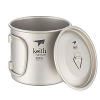 keith 铠斯 折叠钛杯（单层钛盖）350ML TI3240