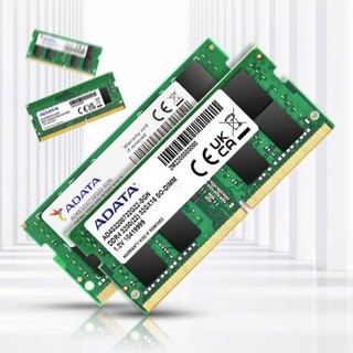 ADATA 威刚 万紫千红系列 DDR4 3200 MHz 笔记本内存 普条 绿色 32GB