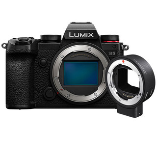 松下电器（panasonic） DC-S5GK/ LUMIX S5全画幅微单相机双原生ISO 相机 S5+MC21（佳能卡口镜头用在L卡口） 官方标配
