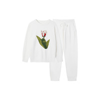 Ubras 女士家居服套装 郁金香款 白色 M