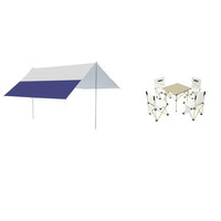 TANXIANZHE 探险者 户外方形天幕 TXZ-2101 藏青色 300*300*200cm 4-7人（天幕+一桌四椅）