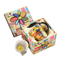 爱屋格林 3CMTN4182 陶瓷杯 350ml 七色花