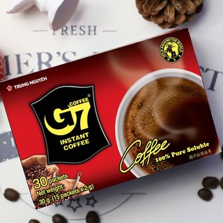 G7 COFFEE 越南进口g7 coffee黑咖啡66杯装0脂速溶学生黑咖啡提神