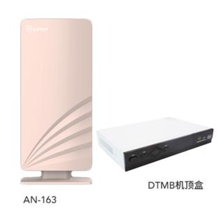 ANTOP 无需网络数字高清室内外电视天线AN-163 dtmb地面波电视天线农村信号接收器 接收40公里 AN-163（无底座）