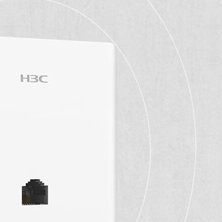 H3C 新华三 Mini A60 双频1500M 千兆面板式AP Wi-Fi 6 POE/DC供电 白色 单个装
