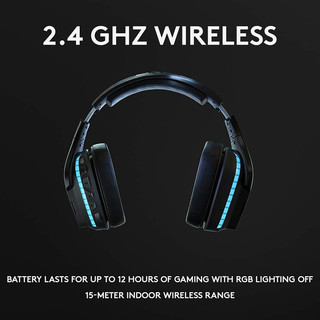 罗技（Logitech） G935 无线立体声电竞游戏耳机 7.1环绕立体声 头戴式 吃鸡耳机