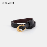 抖音超值购：COACH 蔻驰 奢侈品 女士C扣腰带皮带黑色 89352 B4C1A