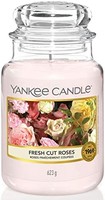 Yankee Candle 扬基 大罐香薰蜡烛，新鲜玫瑰，燃烧时间长达 150 小时