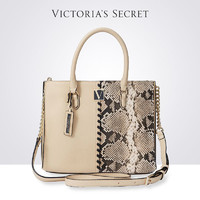 VICTORIA'S SECRET 维密 维多利亚的秘密时尚蛇纹拼接女士手提包斜挎包