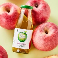 Apple Vinegar 绿杰 苹果醋饮料260ml*15瓶 无蔗糖佐餐饮品果汁果醋 电商版玻璃瓶装 整箱
