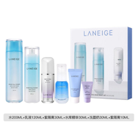 抖音超值购：LANEIGE 兰芝 水衡透润水乳护肤套装6件套420ml 补水保湿