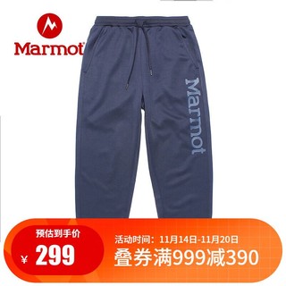 Marmot 土拨鼠 秋冬运动弹力透气运动卫裤休闲裤男户外 玄铁灰1132 32