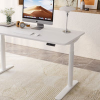 Loctek 乐歌 电动升降桌站立式电脑桌台式书桌办公学习桌子E6/1.8m白色套装