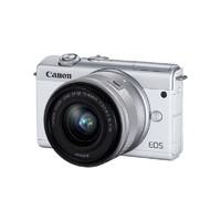 Canon 佳能 EOS M200微单相机4K视频美颜自拍vlog相机15-45镜头