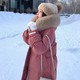 La Chapelle 冬季羽绒服女中长款女装20222年新款冬装连帽大毛领面包服女休闲外套女