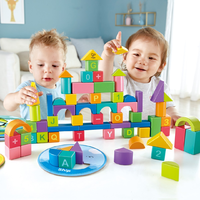 抖音超值购：Hape 创意组合拼图积木拼装儿童益智玩具宝宝婴幼儿桶装 E8471