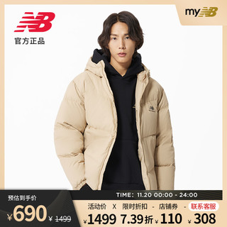 new balance NB官方22新款男款休闲冬季鸭绒保暖羽绒服AMJ23342