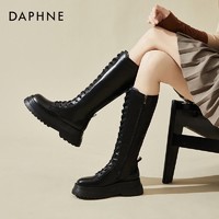 抖音超值购：DAPHNE 达芙妮 加绒时装靴2022新款冬季爆款抗寒绑带不勒脚女士长筒靴百搭