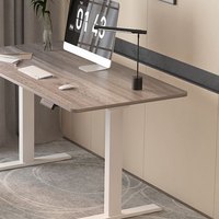 FitStand FS2 电动升降桌 雅白+灰木纹色 140*70cm