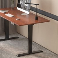 FitStand FS2 电动升降桌 黑色+胡桃木色 120*60cm