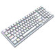TAIDU 钛度 K850彩戏师 机械键盘全键热插拔 大键手感 RGB律动  宏自定义机甲红轴 白色
