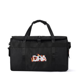 DRACONITE 黑色火焰休闲大容量包包时尚个性健身包潮流手提包12278 黑色12278