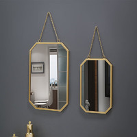abdo 铁艺挂墙镜浴室镜壁挂式化妆镜