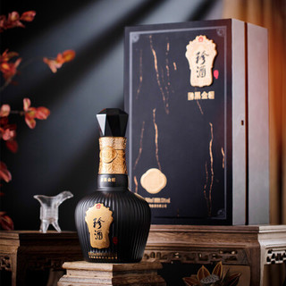 珍酒 珍三十黑金版 酱香型白酒 53度 500ml*4瓶 整箱装 酒中珍品 珍藏酱香