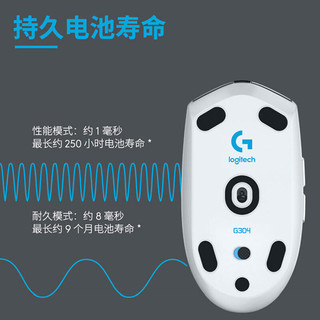 logitech 罗技 G） G304 LIGHTSPEED无线鼠标游戏电竞 G304黑色+游戏鼠标垫