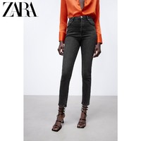 ZARA 新款 女装 80 年代高腰紧身牛仔裤 6840041 802