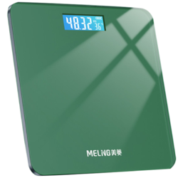 MELING 美菱 健康监测多项数据 体脂秤充电成人电池测脂肪智能秤高精度 翡翠绿 精准体重秤
