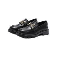 AOKANG 奥康 女士中跟乐福鞋 1214014015 黑色 35