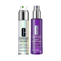 CLINIQUE 倩碧 护肤套装 (匀净淡斑多效精华露50ml+智慧专研修护精华50ml)