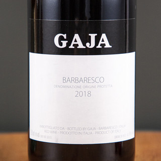皮埃蒙特红酒Gaja嘉雅酒庄干红葡萄酒750ml 2018巴巴莱斯科*1瓶